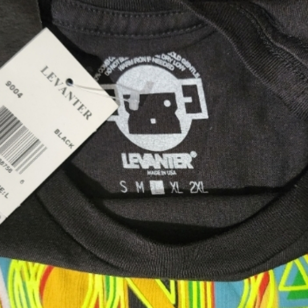 Levanter F***N Monday T-Shirt Black & Multicolor Size L - Picture 5 of 11
